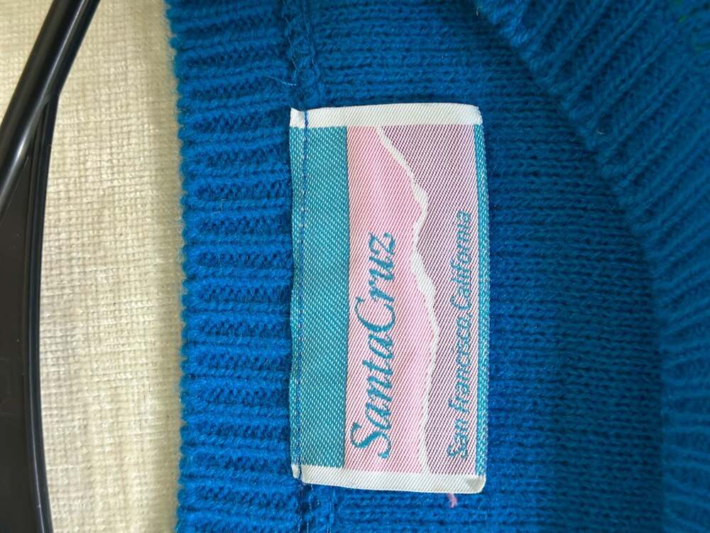 Santa Cruz San Francisco California Vintage Colorblock Knit Sweater Vest - Picture 3 of 5